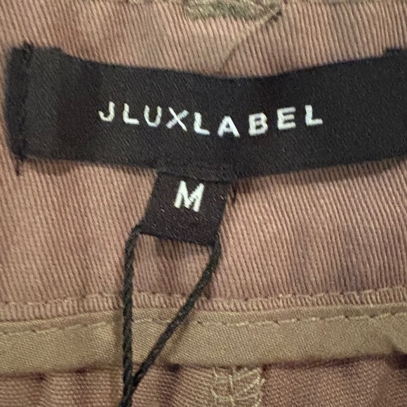 NWT JluxLabel Olive Green 100% Cotton Cargo Pants with 4 Side Pockets; Size M - Picture 9 of 12